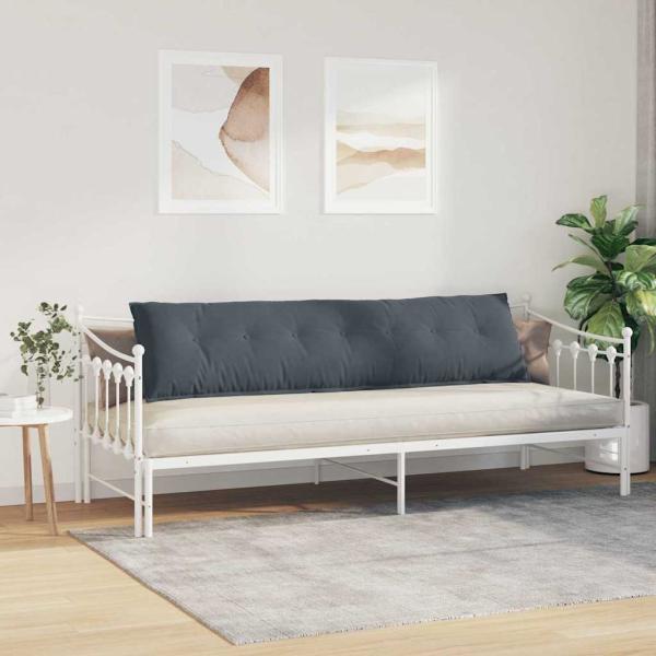 Rückenkissen Dunkelgrau 200 x 50 cm Cordstoff