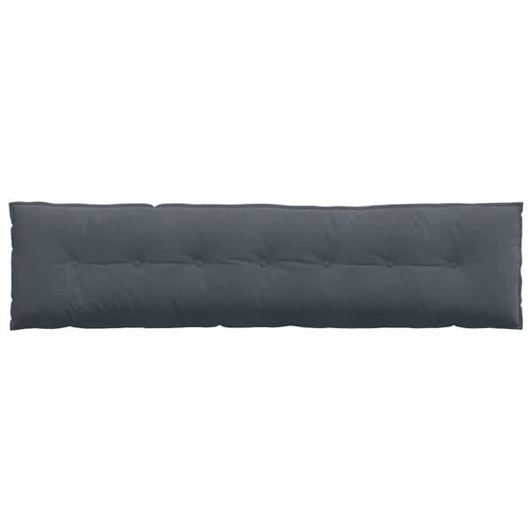 Rückenkissen Dunkelgrau 200 x 50 cm Cordstoff