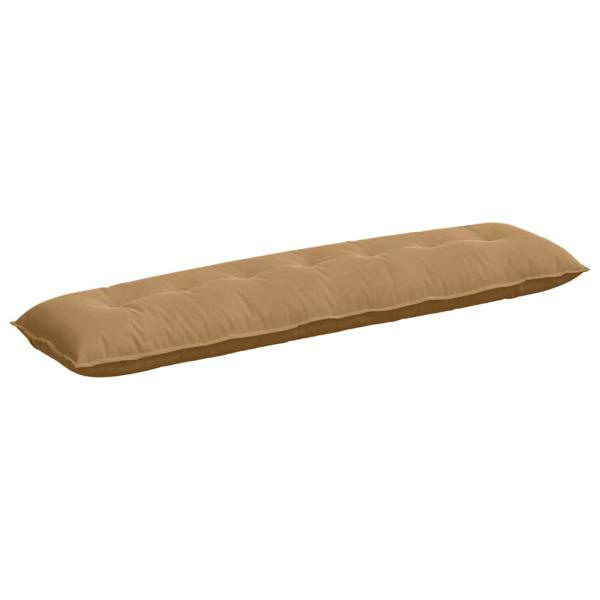 Rückenkissen Braun 200 x 50 cm Cordstoff