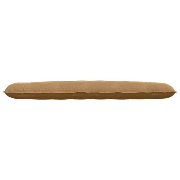 Rückenkissen Braun 200 x 50 cm Cordstoff