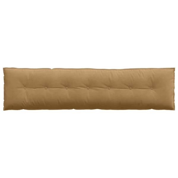 Rückenkissen Braun 200 x 50 cm Cordstoff
