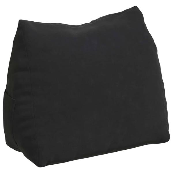 Rückenkissen Schwarz 45 x 20 x 35 cm Cordstoff