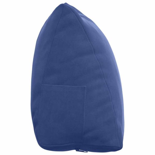 Rückenkissen Polizeiblau 45 x 20 x 35 cm Cordstoff