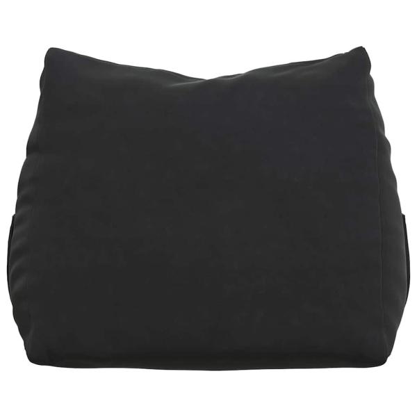 Rückenkissen Schwarz 60 x 20 x 50 cm Cordstoff
