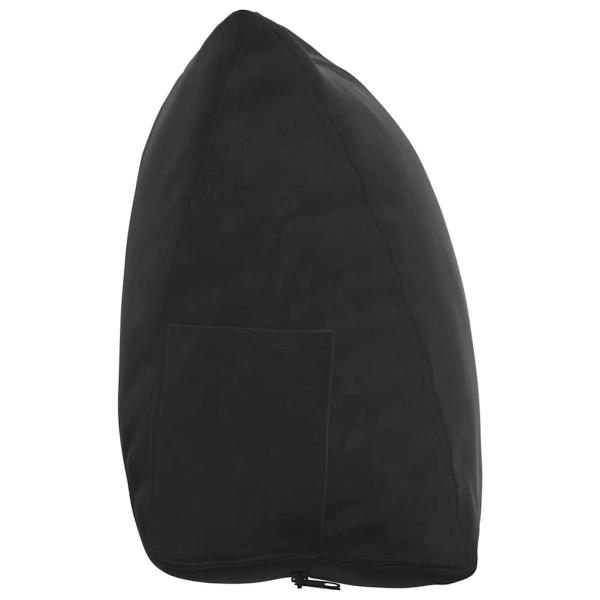 Rückenkissen Schwarz 60 x 20 x 50 cm Cordstoff