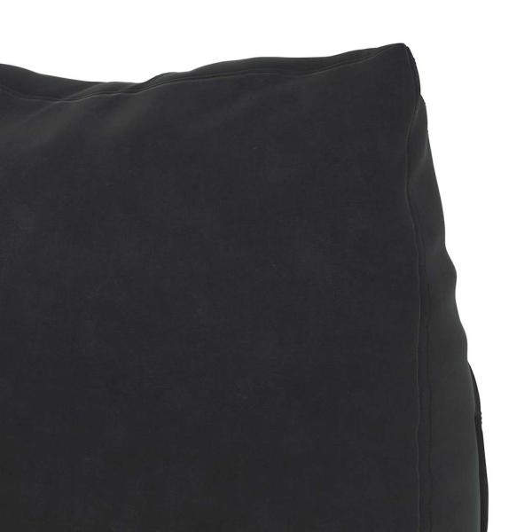 Rückenkissen Schwarz 60 x 20 x 50 cm Cordstoff