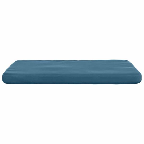 Sitzkissen 4 Stk. Samt Blau 40 x 40 x 3 cm