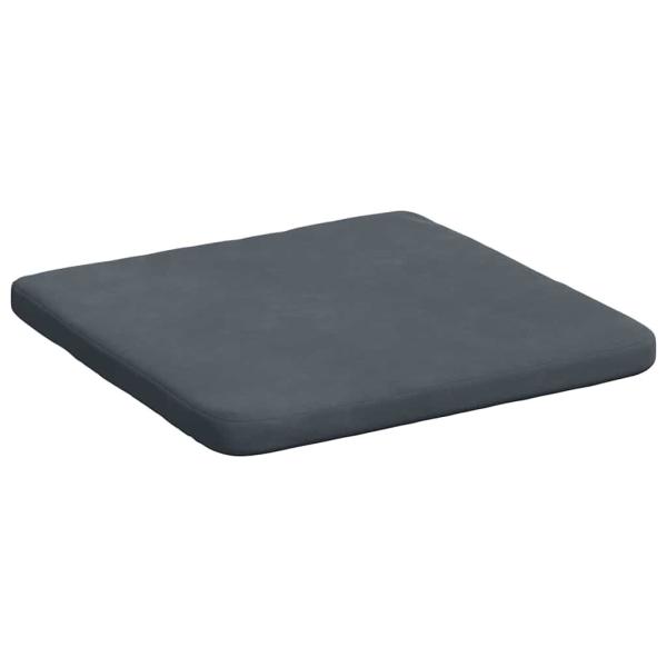 Sitzkissen 4 stk. Samt Dunkelgrau 40 x 40 x 3 cm