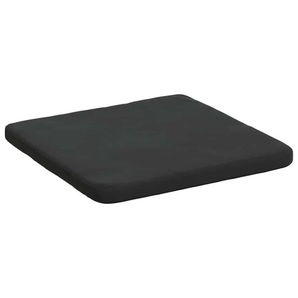 Sitzkissen 4 stk. Samt Schwarz 40 x 40 x 3 cm