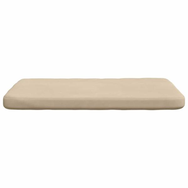Sitzkissen 4 Stk. Mikrofaserstoff Creme 40 x 40 x 3 cm