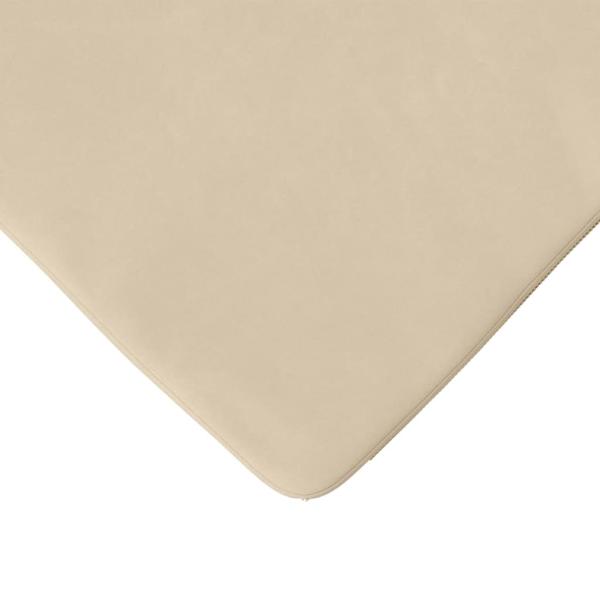 Sitzkissen 4 Stk. Mikrofaserstoff Creme 40 x 40 x 3 cm