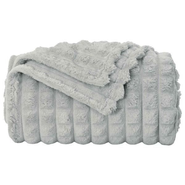 Wohndecke Grau 95 x 220 cm 0.51 kg Fleece