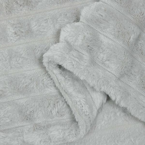 Überwurfdecke Grau 270 x 240 cm Fleece