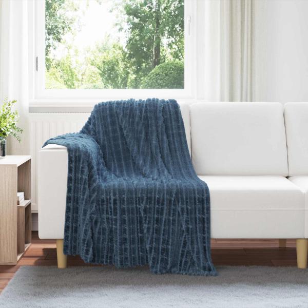 ARDEBO.de - Wohndecke Marineblau 95 x 220 cm 0.5 kg Fleece