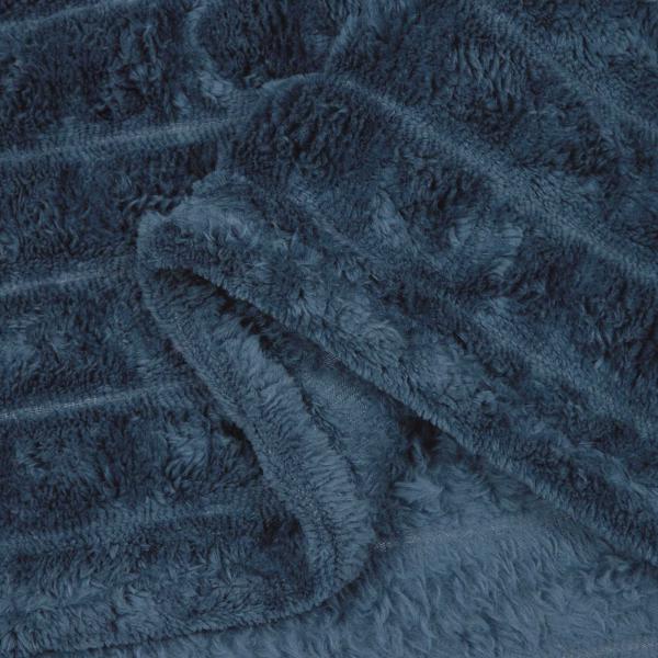 Überwurfdecke Marineblau 200 x 150 cm Fleece