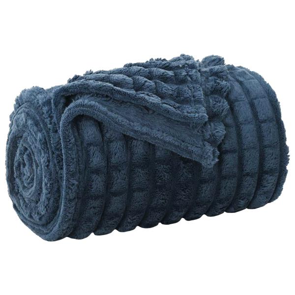 Wohndecke Marineblau 240 x 220 cm 1.37 kg Fleece