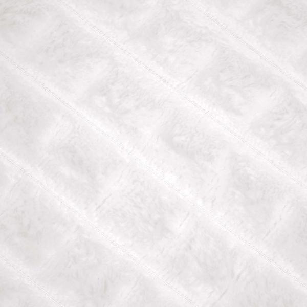 Überwurfdecke Weiß 240 x 220 cm Fleece