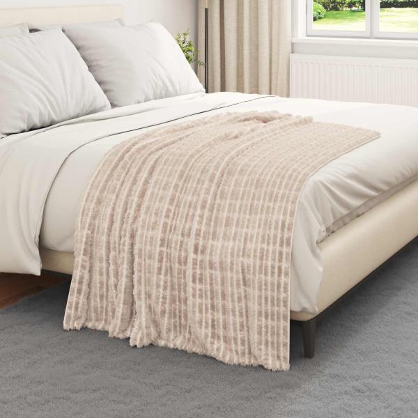 Wohndecken 6 Stk. Beige 150 x 130 cm 2.75 Fleece