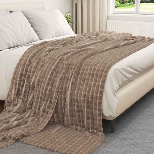Wohndecken 6 stk. Kamel 270 x 240 cm 10.32 kg Fleece