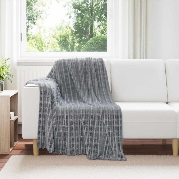 ARDEBO.de - Wohndecken 6 Stk. Dunkelgrau 150 x 130 cm 2.75 Fleece