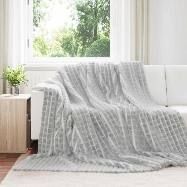 ARDEBO.de - Wohndecken 6 stk. Grau 240 x 220 cm 7.71 kg Fleece