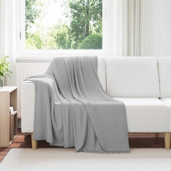 ARDEBO.de - Wohndecken 6 stk. Grau 170 x 130 cm 1.86 kg Fleece