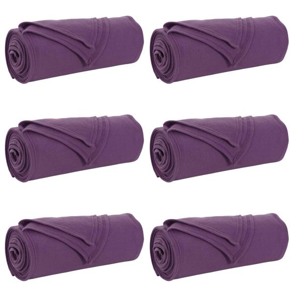 Wohndecken 6 stk. Lila 270 x 240 cm 5.44 kg Fleece
