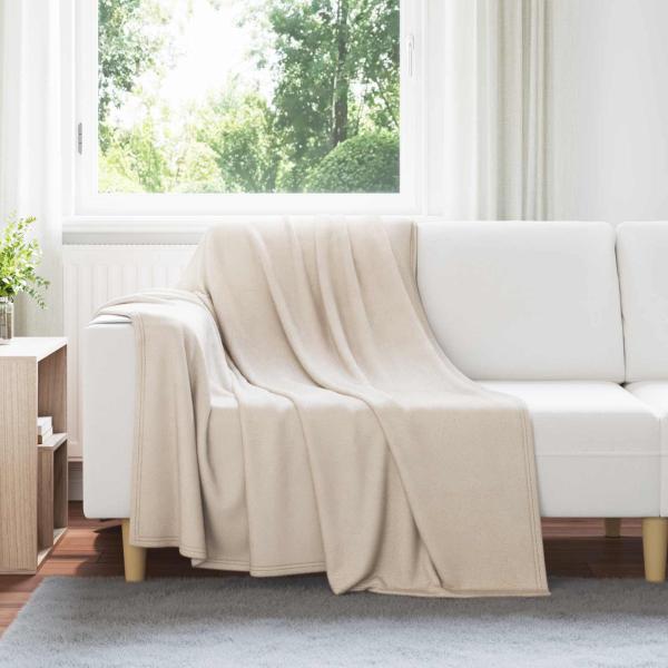 ARDEBO.de - Wohndecken 24 stk. Beige 200 x 150 cm 10.41 kg Fleece