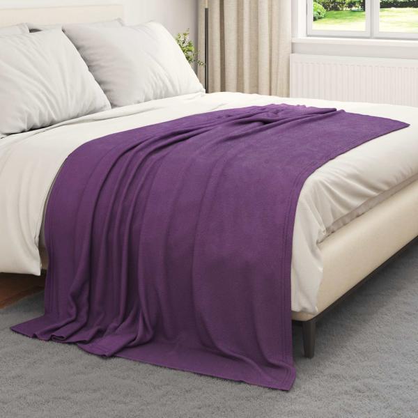 Wohndecken 24 stk. Lila 200 x 150 cm 10.08 kg Fleece