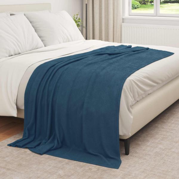 Wohndecken 6 stk. Marineblau 210 x 140 cm 2.44 kg Fleece