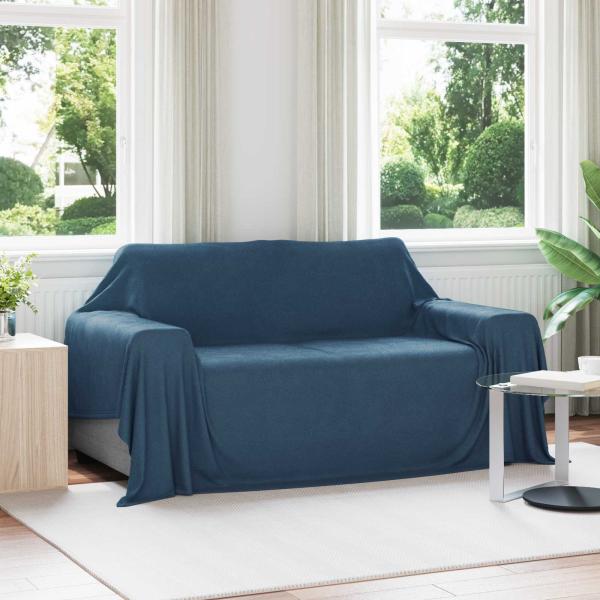 ARDEBO.de - Wohndecken 6 stk. Marineblau 280 x 210 cm 4.74 kg Fleece