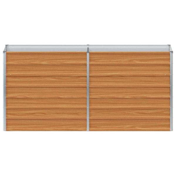 Hochbeet Hellbraun 160 x 40 x 77 cm Verzinkter Stahl