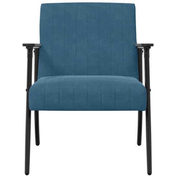 Sessel Blau Samt