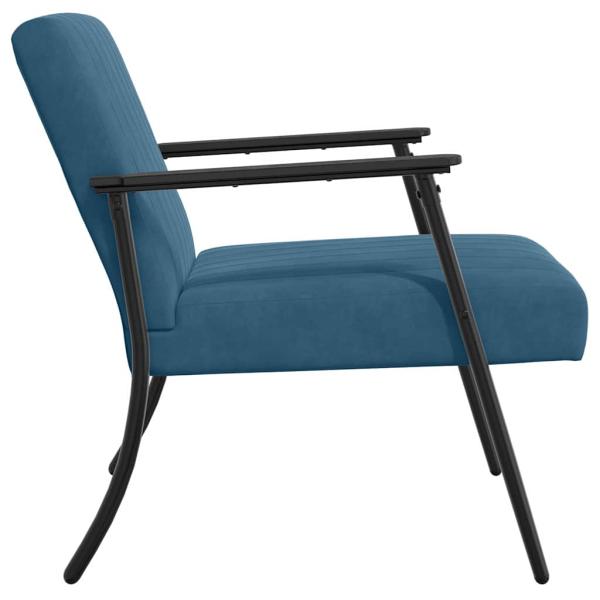 Sessel Blau Samt