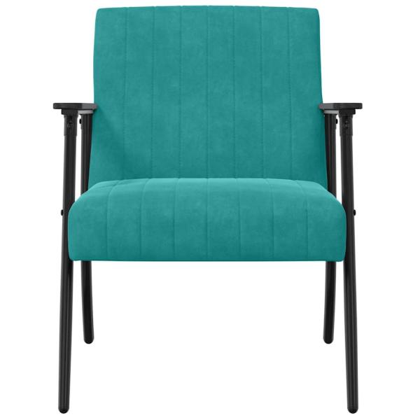 Sessel Türkis Samt