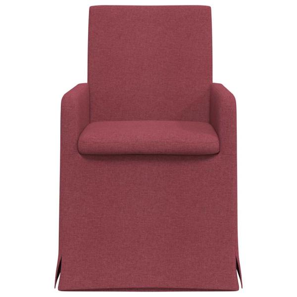 Esszimmerstühle 2 Stk. Stoff Weinrot 57 x 67 x 95 cm