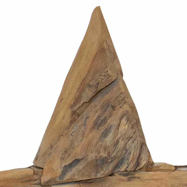Weihnachtsstern Braun 43,5 x 13,5 x 59 cm Massivholz Teak