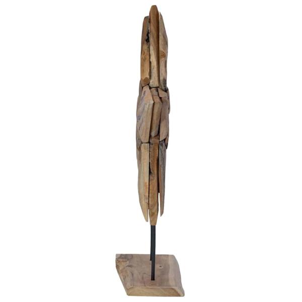 Weihnachtsstern LEDs Braun 59,5 x 18 x 74 cm Massivholz Teak