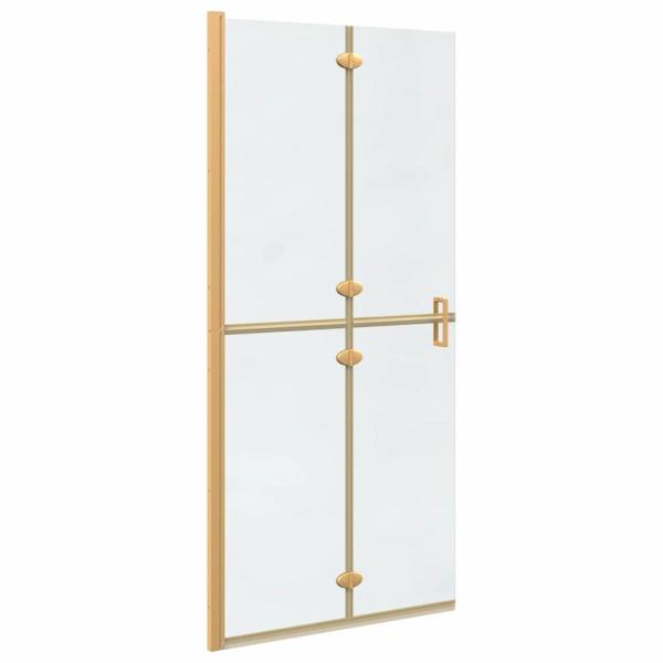 Walk-In Duschwand Gold 90 x 6,5 x 190 cm