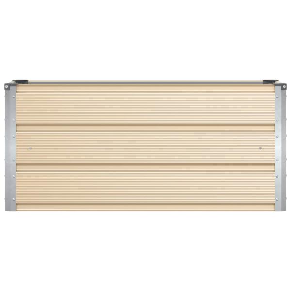 Pflanzkübel Elfenbein 100 x 40 x 45 cm Stahl