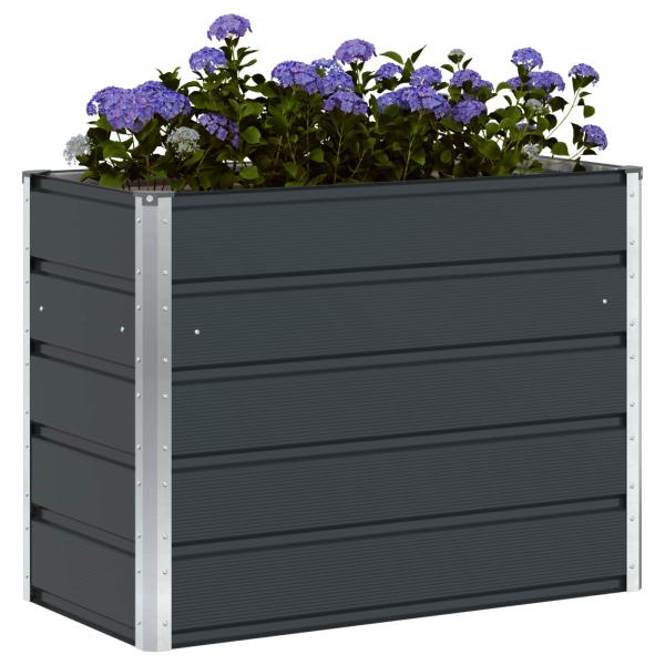 Pflanzkübel Anthrazit 100 x 50 x 75 cm Verzinkter Stahl