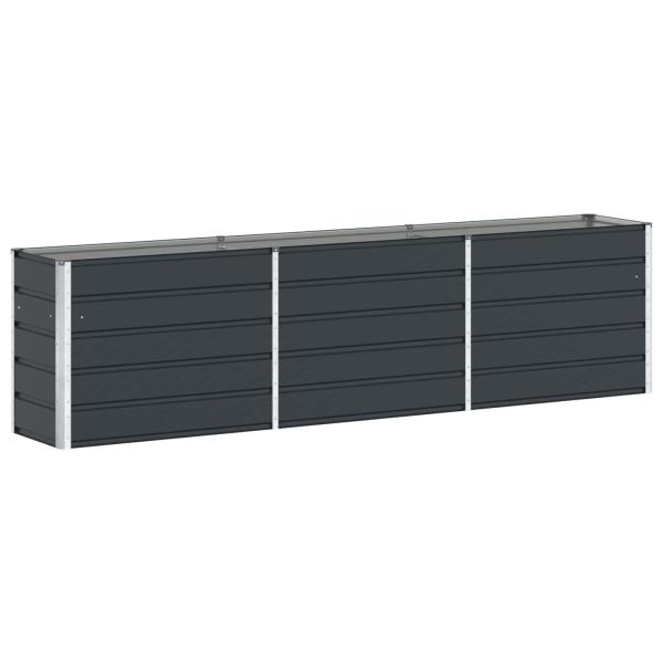 Pflanzkübel Anthrazit 290 x 50 x 75 cm Verzinkter Stahl