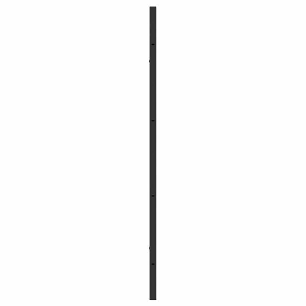 Bad-Duschschirm Schwarz 68 x 130 cm Gehärtetes Glas