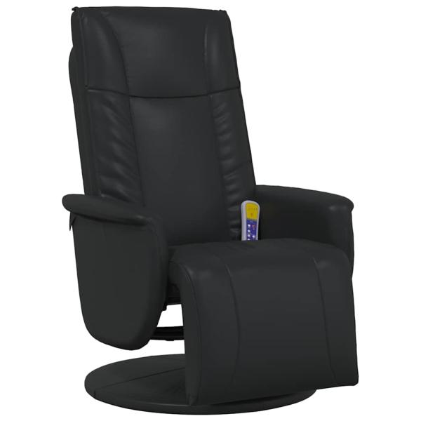 Schwenkbarer Massagesessel Schwarz 71 x 90 x 105 cm Kunstleder