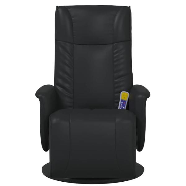 Schwenkbarer Massagesessel Schwarz 71 x 90 x 105 cm Kunstleder