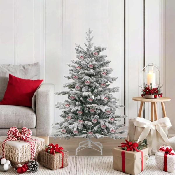 ARDEBO.de - Weihnachtskugel-Set 50 stk. Transparent Ø 5 cm Kunststoff
