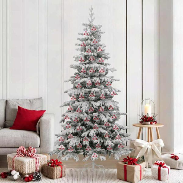 ARDEBO.de - Weihnachtskugel-Set 100 stk. Transparent Ø 8 cm Kunststoff