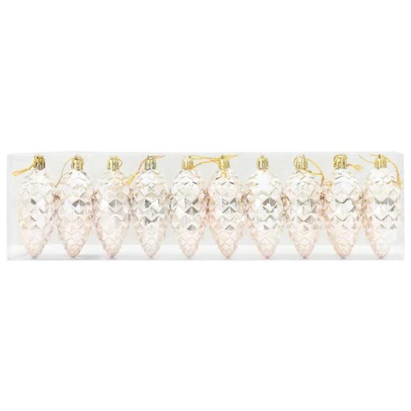 Weihnachts-Tannenzapfen Ball 40 stk. Champagner 4 x 9 cm