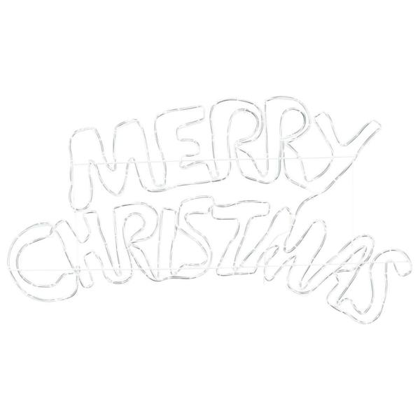 Weihnachtsschild 240 LEDs Mehrfarbig 99,5 x 54 cm PVC