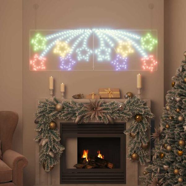 Weihnachtsstern 432 LEDs Mehrfarbig 182 x 58 cm PVC